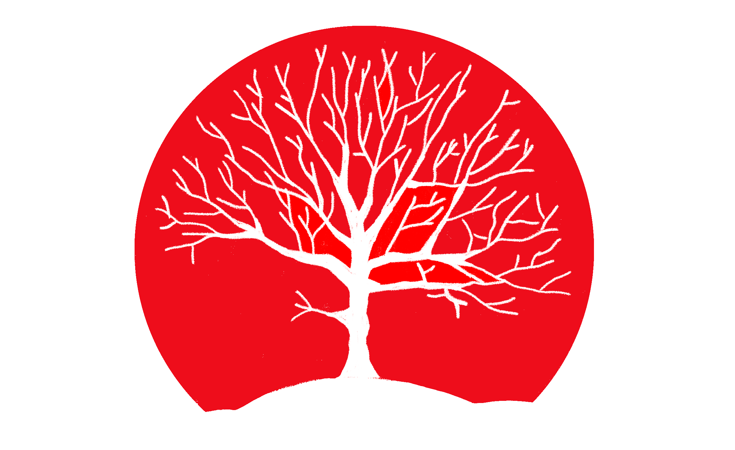 Logo Dario Mazzarello Azienda Vinicola - albero su tondo rosso